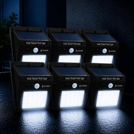 Kit Luminária Solar 30 Leds Sem Fio à Prova D' Água Externa 3 Modos