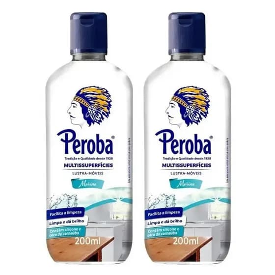 Kit Lustra Móveis Peroba Marine 200ml - 2 unidades