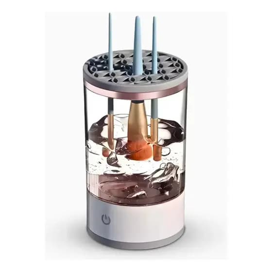 Limpador de Pincéis Elétrico 2 em 1 Lava e Seca Rápido Higiene Fácil sem Esforço