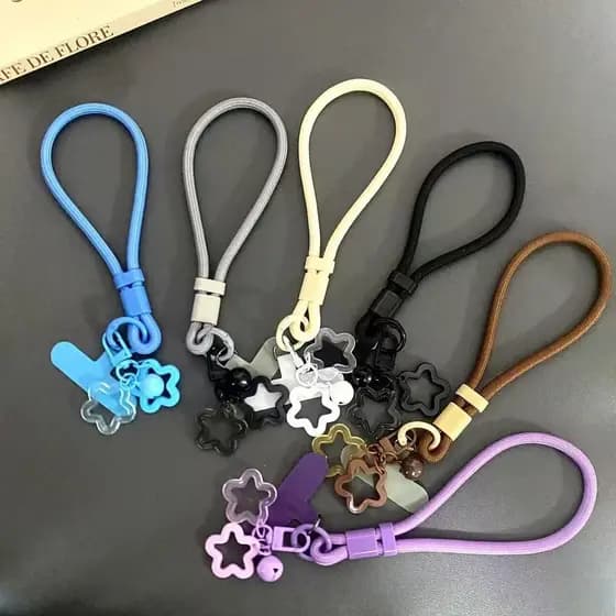 Cordão para celular novo estilo chaveiro pingente ajustável estilo curto alça de pulso clipe Universal