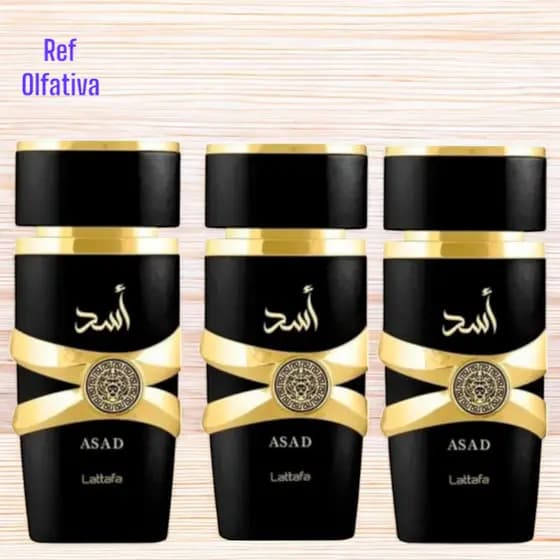 Kit com 3 perfumes masculino ASAD arabe 100ml cada
