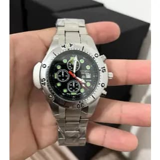 Rel贸gio Masculino Y2k Chrono 100% Funcional A莽o Inoxidavel Com Caixa