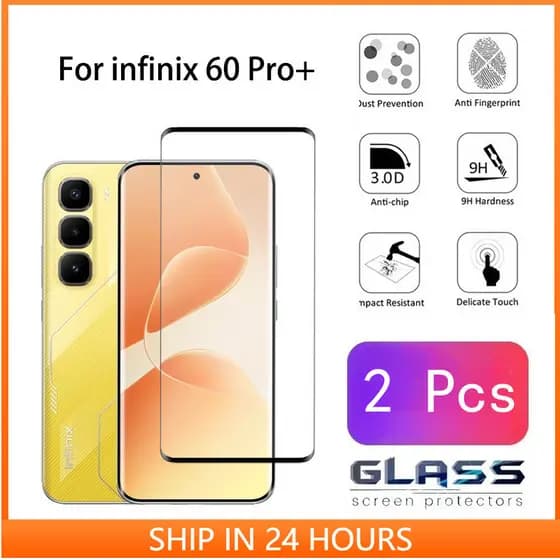 2 Peças infinix Hot 60 Pro Plus Vidro Temperado Para 50i Note 50 4G 5G Protetor De Tela