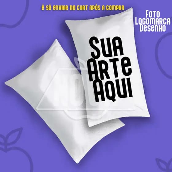 Mini Almofada Personalizada - Com Foto - Logo - Desenho - Personagem