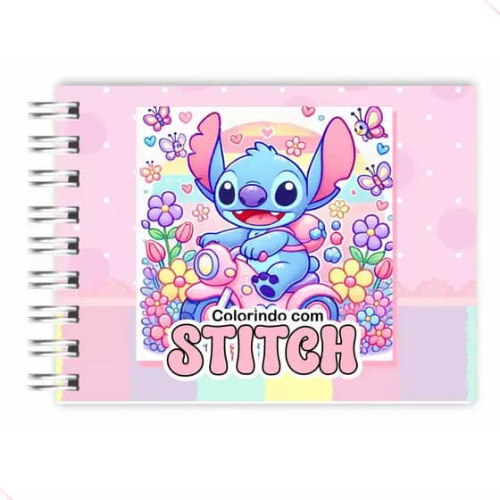 Livro Colorir Infantil LIL. STI. (Rosa) - Animação Kids Adulto