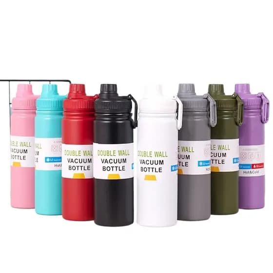 Garrafa 800ml Inox 304 Squeeze Isotermica Quente e Frio com Trava de Segurança e Alça HH UTILIDADES