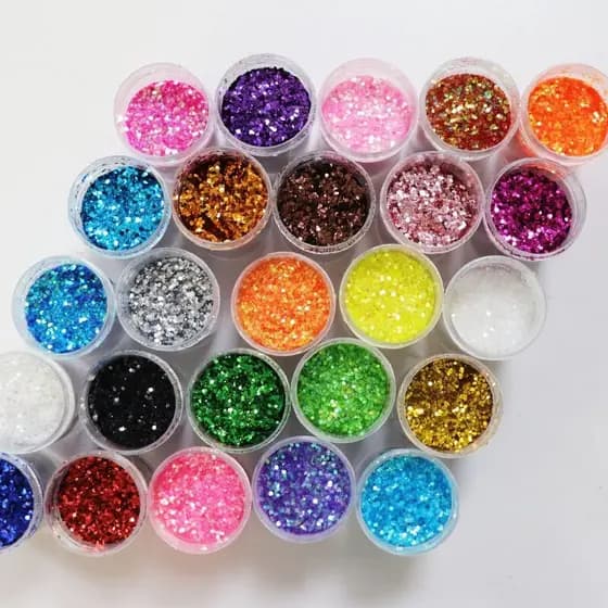Glitter Flocado e Finos Com 24 Para Unhas Unidades Lançamento