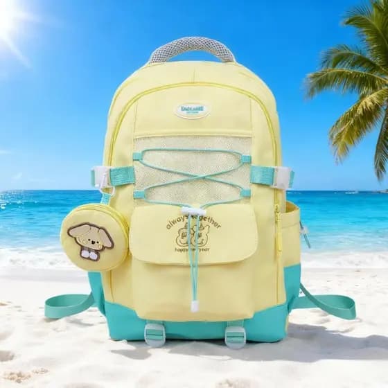Mochila de viagem unissex reforçada, de grande capacidade, nylon premium, vem com bolsa pequena