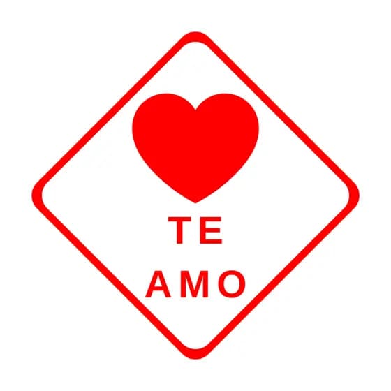 Placa Decorativa "Te Amo" Ecológica