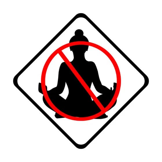 Placa Decorativa "Proibido Yoga" Ecológica