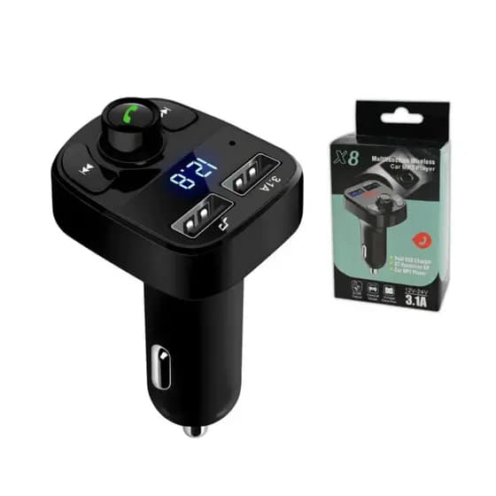 Carregador Carro Transmissor Fm Bluetooth Veicular Mp3 Rádio ming