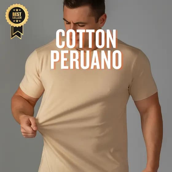 Camiseta Masculina com Elastano Peruana Cotton