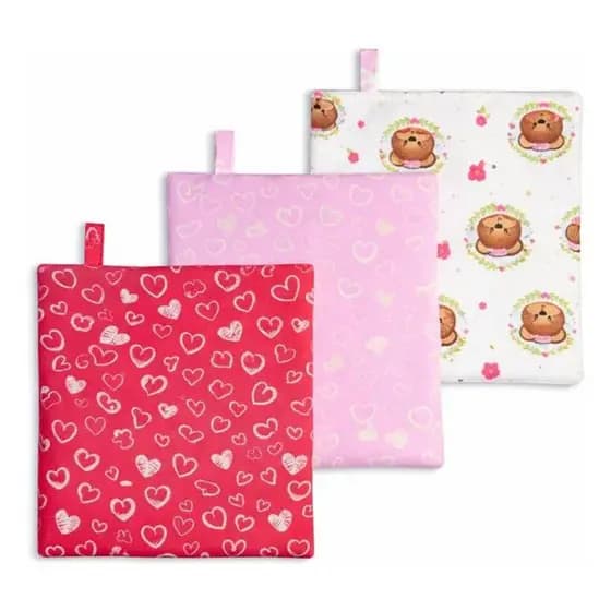 Naninha Kit Com 3 Unidades - 100 Algodão Várias Estampas