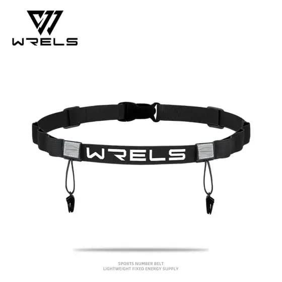 WRELS Cinto Número Energia Anel De Borracha Ironman Triathlon Correndo Preto Prático Rápido Conveniente De Competição Es