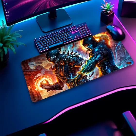 Mouse Pad Para Gamers Tapete de Mesa Vários Tamanhos e Tema Anime