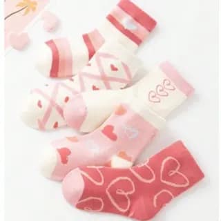 Kit 3 Pares Meia 90% Algodão Térmica Respiráveis Conforto Menina