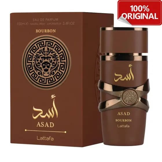 Perfume Lattafa Asad Bourbon Eau de Parfum 100ML com selo Original