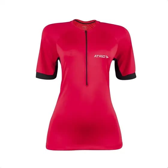 Camisa Ciclismo Sport Feminina Vermelha Tam G Dryfit Evita o Mau Odor