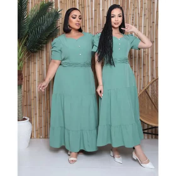 Vestido Midi Premium Moda Evangelico