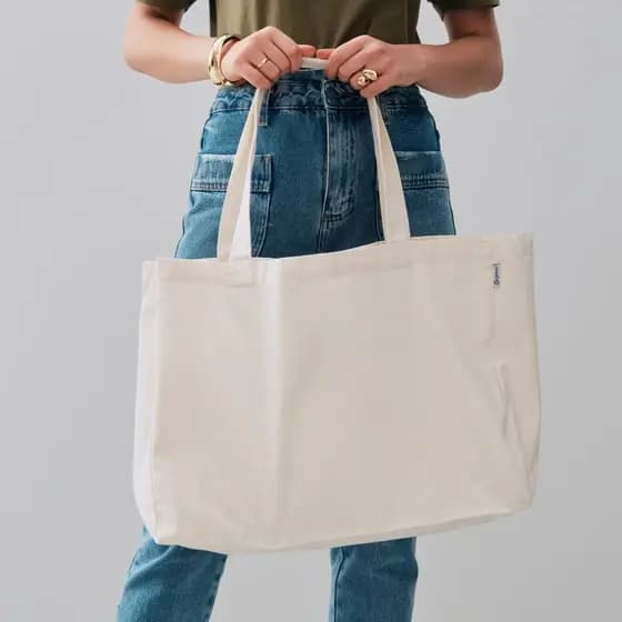 Ecobag Bolsa de praia clube verão Sacola Lisa com alça Sustentável algodão Sarja