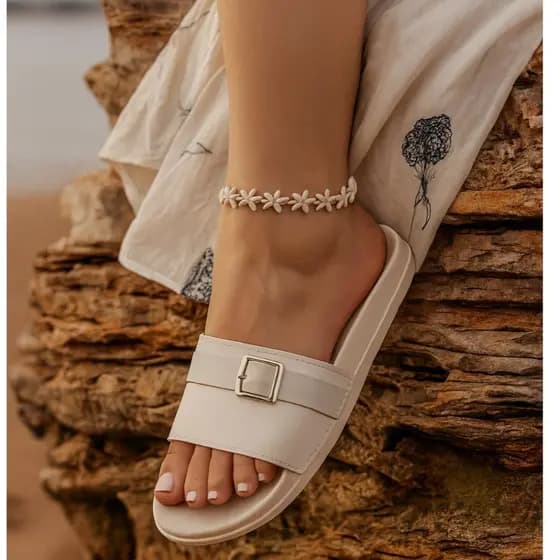 Chinelo Feminino Slide Tayme Fivela