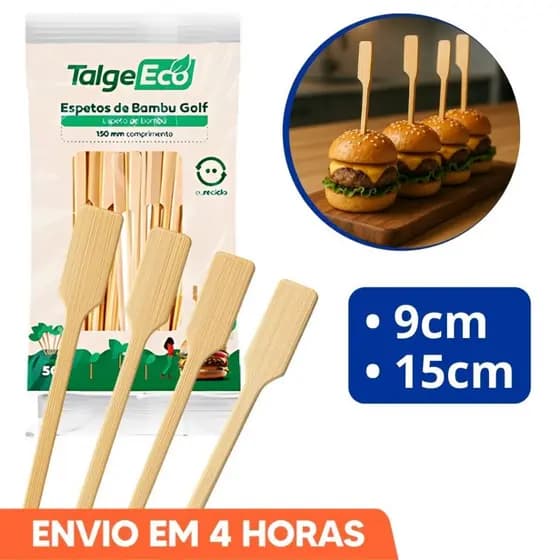 Espeto Golf Lanche Pacote com 50un Marca Talge