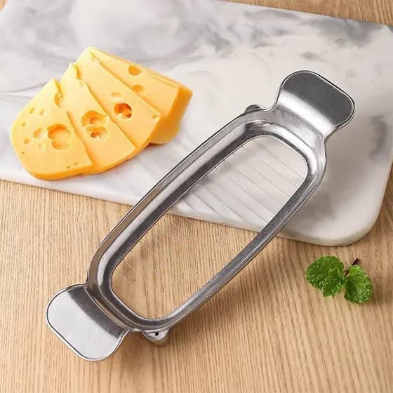 (duyonglin111) 1 Peça Fatiador De Manteiga E Queijo Em Aço Inoxidável Multiuso Cortador De Alimentos Durável Novo