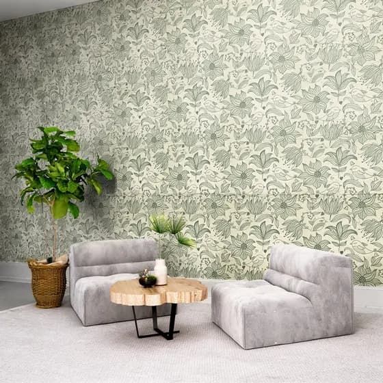 6 Metros Papel de Parede para Quarto Floral Vintage Papel de Parede para Sala Adesivo Autocolante