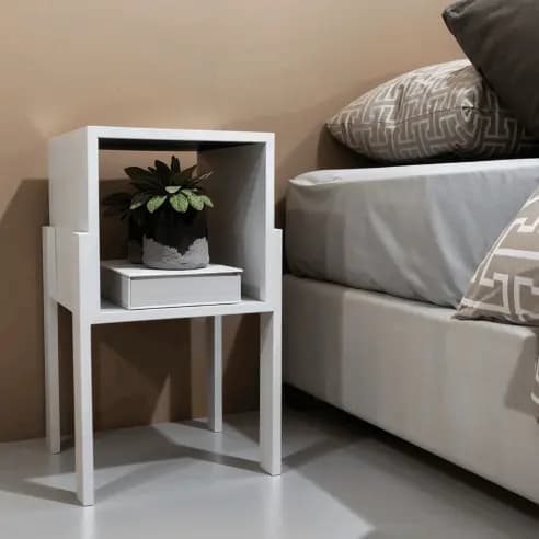 Mesa de Cabeceira Quadrada, criado quadrado, Criado lateral de cama, mesa de apoio