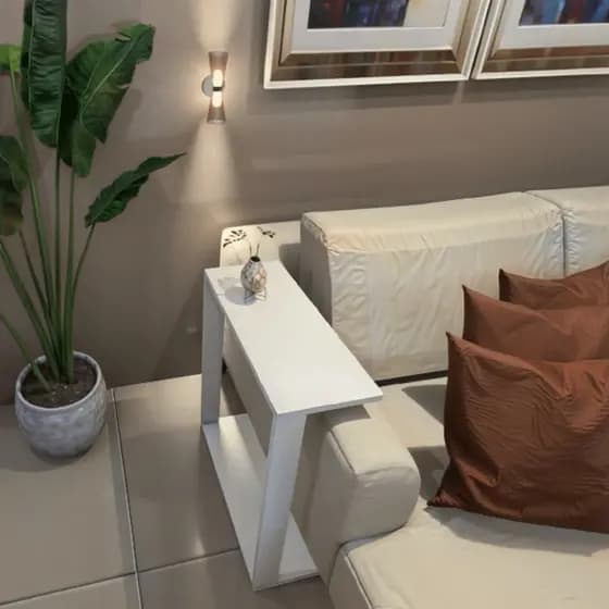 Mesinha Lateral Para Sofá, mesa apoio, mesa auxiliar sofá, mesa de canto, mesinha de sofá. 100% MDF