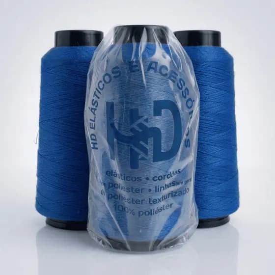 Kit Linha Industrial Azul Royal Overlock Grande Durabilidade