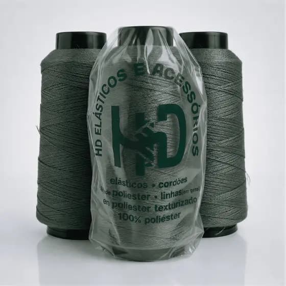 Kit 3 Rolos Verde Militar Para Galoneira E Overloque
