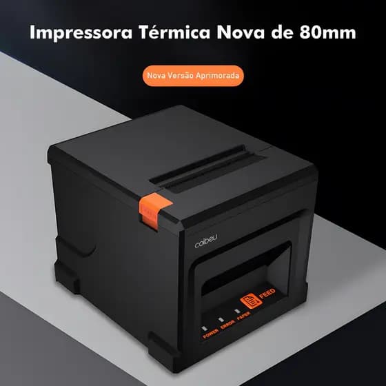 Impressora Térmica 80mm Automática com Corte - USB/Ethernet/para PDV, Restaurantes e Delivery