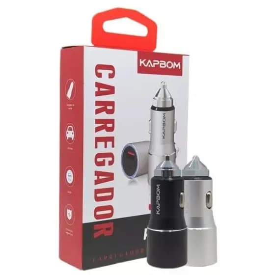 Carregador Veicular Turbo Carro Usb Usb-c Fast Charger 35W UBS e USB-C