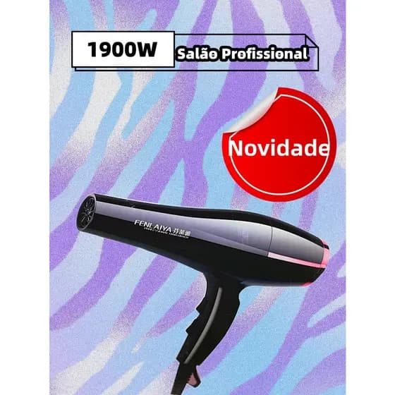 Secador De Cabelo Super Potente 1900W Envio Aleatório das Cores!
