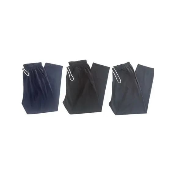KIT 3 CalçaS PLUS SIZE Masculina Chimpa BOLSOS LATERAIS Poliéster Casual (flanelada na parte interna)