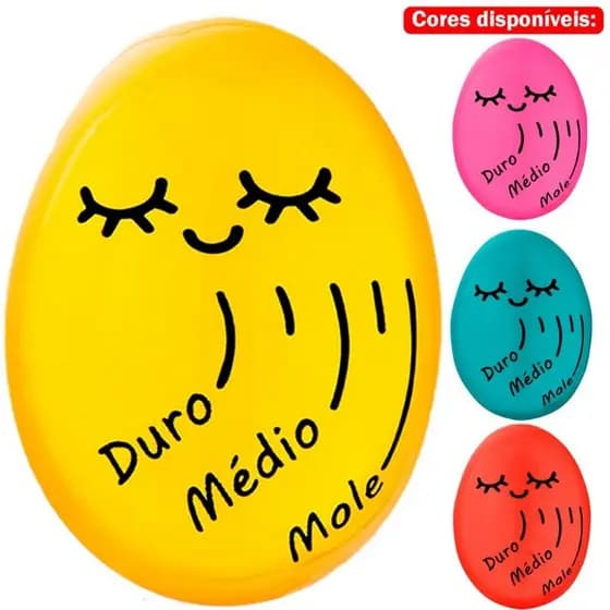 Temporizador Termômetro De Cozinha Para ponto certo do Ovo Cozido Resina não Tóxica Timer Egg