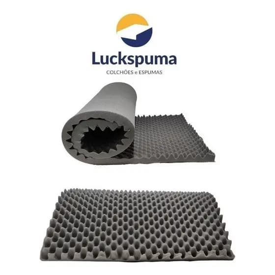 Colchonete Casca De Ovo D33 Solteiro - Luckspuma 85x185x4