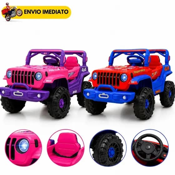 Carrinho Eletrico Infantil 12v Jipe Infantil Com Controle Carrinho de Passeio Quadriciclo Jipe com Acelerador de Pé