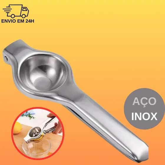 Espremedor de limão de inox manual para bebidas sucos para cozinha bares restaurantes