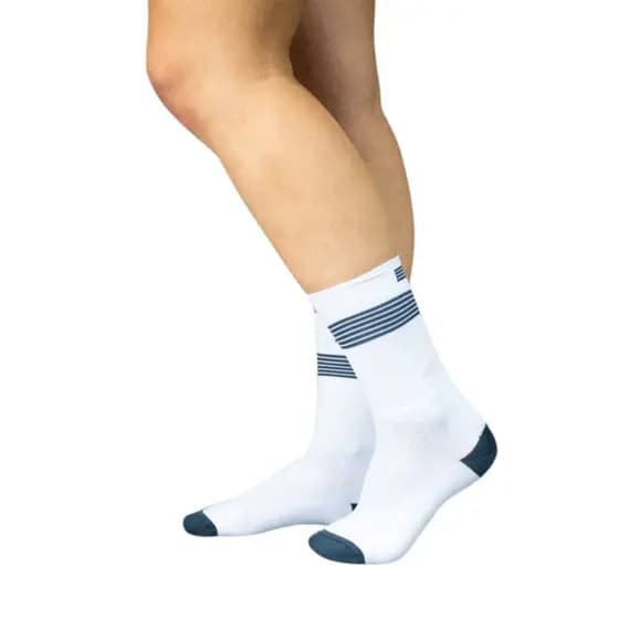Meia Cano Alto Woom GearLab Ciclismo Feminino Branco