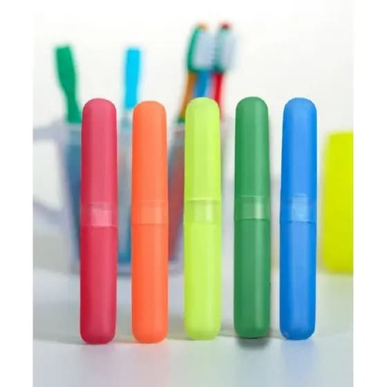 Porta escova dental | kit 6/12/18/24 | para toda a familia ou para presentear, uso diario e viagens.