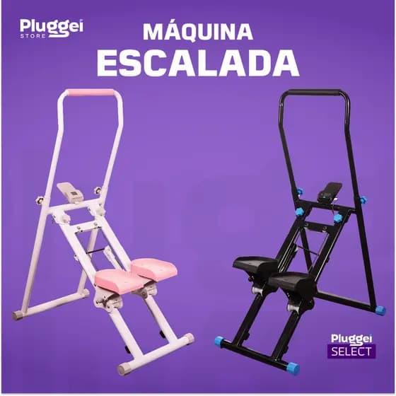 Máquina de Escalada Dobrável até 130kg com Display LCD Simulador de Caminhada Fitness Casa