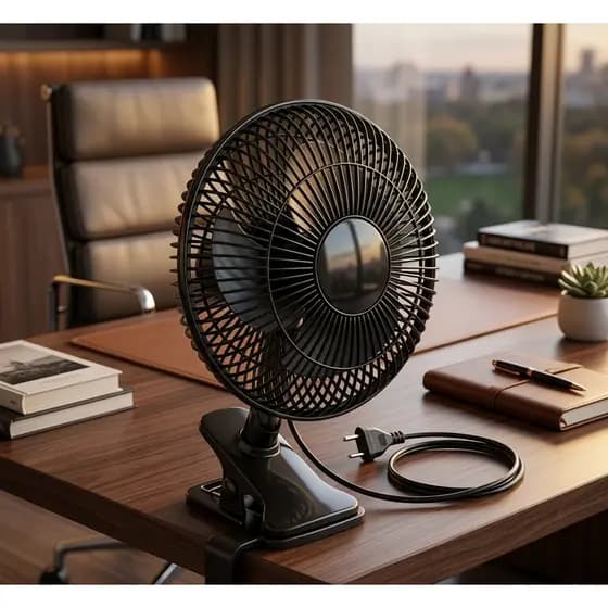 Ventilador de Mesa Portátil Silencioso127V/220V MINI 2Velocidades para Quarto Escritório Home Office