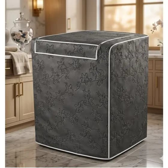 Capa Para Máquina De Lavar Impermeável Com Zíper Tamanho 5kg 12kg 13kg 15kg 16kg E Abertura Superior