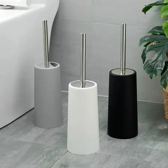 Escova de Banheiro Sanitária Limpeza Vaso Privada Suporte Luxo Decoração