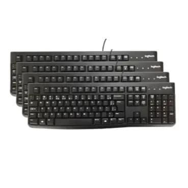 Kit 4 Teclado Cor Preto Usb Básico Brasil Ç Abnt2 Teclas +nf Preto Português Brasil