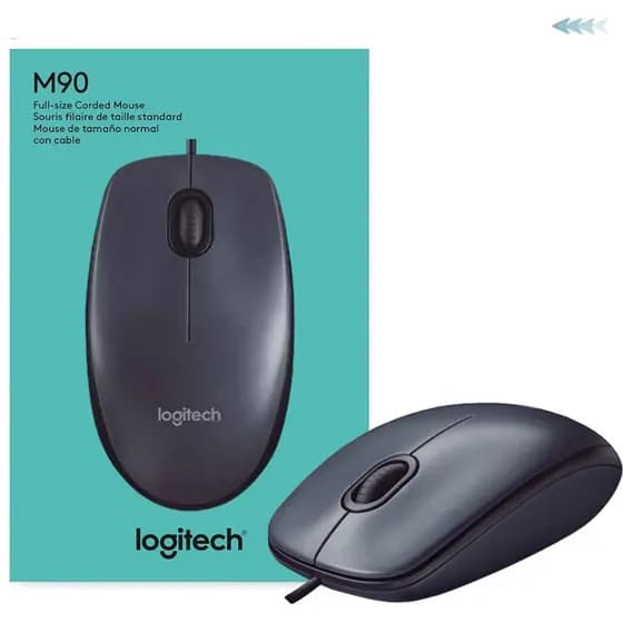 Mouse Logitech Com Fio M90 Amd