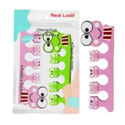 Separador de Dedos para Unhas Real Love – Kit com 2 Unidades