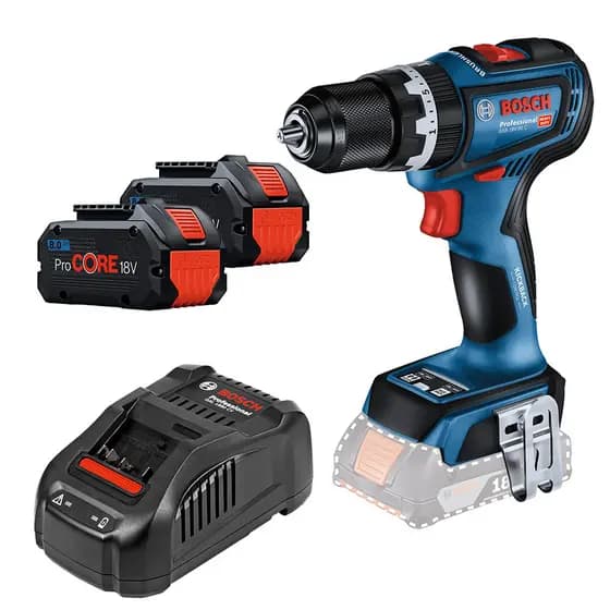Parafusadeira/Furadeira Impacto 1/2" GSB18V-90 C + 2 Baterias 18V 8Ah ProCORE + Carregador GAL 1880 CV (220V) Bosch